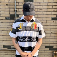 FIRST ROW CLASSIC MONO CLUB POLO SHIRT (Black)｜ファーストロウ クラシック モノ クラブ ポロシャツ（ブラック）