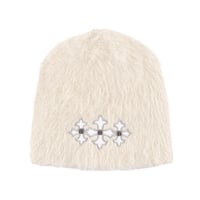 SUPPLIER Triple Cross Shaggy Knit Beanie (Beige)｜サプライヤー トリプル クロス シャギー ニット ビーニー（ベージュ）