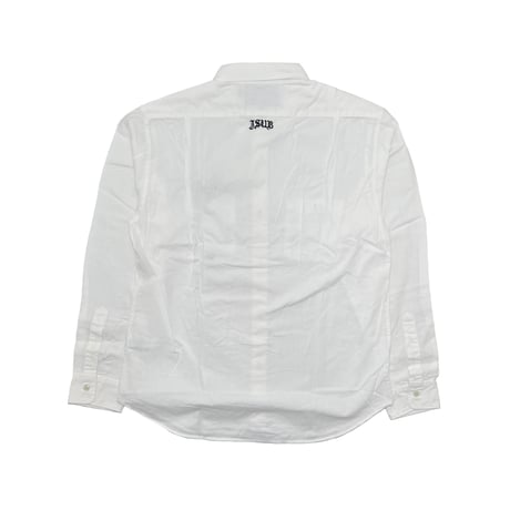 JOHN SOFIA “Staff Uniform” LS Chambray Shirt (WHITE) | ジョンソフィア スタッフユニフォーム ロングスリーブ シャンブレーシャツ（ホワイト）
