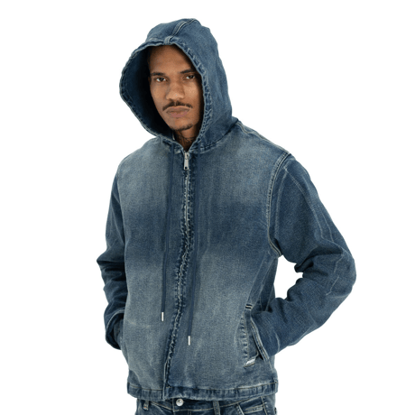 PRO CLUB HEAVY WEIGHT DENIM ZIP (DSW)｜プロクラブ ヘビーウェイト デニム ジップ（ダーティーストーンウォッシュ）