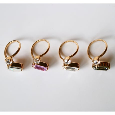 cubic mini ring(シルバーベース)