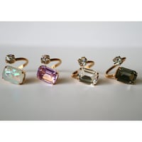 cubic mini ring(ゴールドベース)