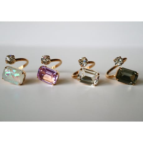 cubic mini ring(ゴールドベース)