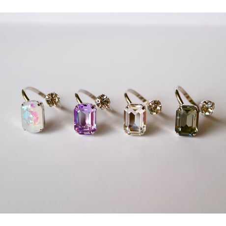 cubic mini ring(シルバーベース)