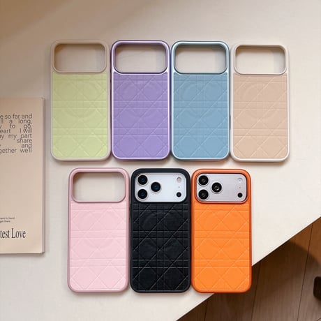 MagSafe対応 iPhone18Pro/17ケース キルティング iPhone16Pro/15ケース レザー調 高品質高級感 [M6728]
