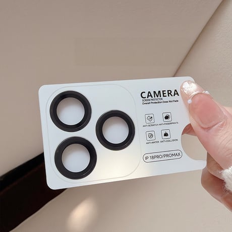 iPhone18Pro/18ProMax カメラレンズカバー レンズリング アルミ合金 独立型 カメラフィルム 高透過率 耐衝撃 傷防止 指紋防止 高級感[M6781]