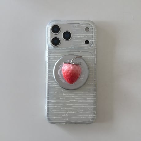 ストベーリーグリップ iPhone17pro/17ケース MagSafe対応 iPhone16/15promaxケース かわいい 多機能便利[M6558]