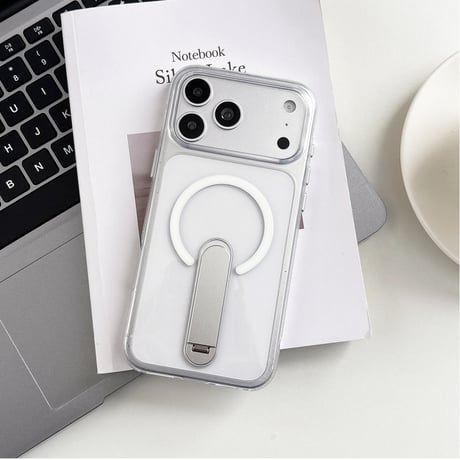 便利スタンド付 iPhone17Pro/16ProMaxケース MagSafe対応 iPhone15Pro/14ケース 耐衝撃加工 黄ばまない [M6585]