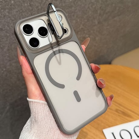 カメラスタンド iPhone18Pro/17ProMaxケース MagSafe対応 指紋防止 iPhone16Pro/15/14ケース 多機能[M6668]