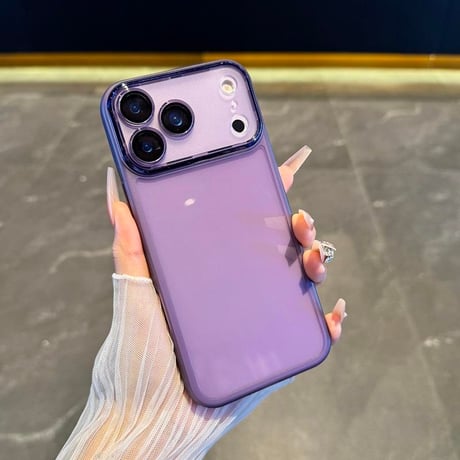iPhone18Pro/17ソフトケース 滑り止め レンズカバー付 iPhone17ProMax/Airカバー シンプル風  頑丈 軽量 装着やすい [M5763]