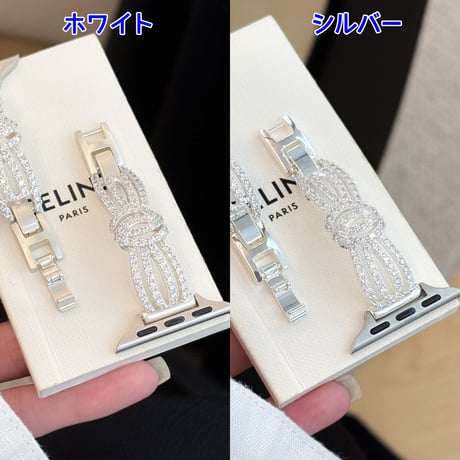 高級感ジュエリー AppleWatchバンド エレガント AppleWatchベルト Series 11/10/9/8 SE3/2  Ultra3/2/1 高品質  美しい[M6577]