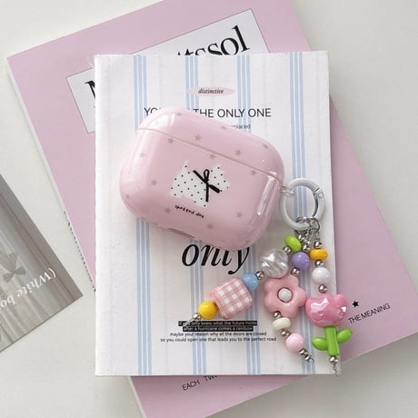 ピンク Airpods Pro3ケース かわいいわんちゃん Airpods4/3カバー pro2/pro1 リング/キーホルダー [M6553]