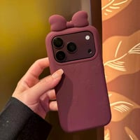 立体リボン付き iPhone18Pro/18ProMaxケース エンボス柄 iPhone17Pro/16ProMaxカバー 大人可愛い シリコン製 耐衝撃[M6824]