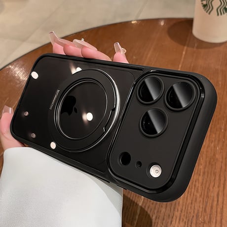 iPhone18Pro/18ProMaxケース 高品質多機能 MagSafeリングスタンド iPhone17pro/16promax/15/14カバー 滑り止め加工 黄ばまない[M6699]