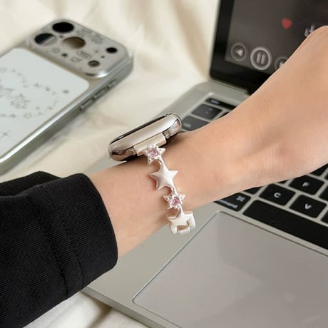星 AppleWatchバンド シック AppleWatchベルト Series 11/10/9/8 SE3/2  Ultra3/2/1 上品 高級感たっぷり[M6605]