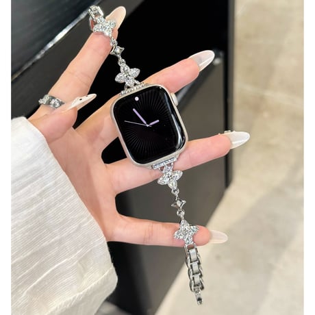 エレガント AppleWatchバンド ダイヤデコ アップルウォッチバンド Series11/10/9 8 7 6 5 4  3 2 SE3 SE2 Ultra3 高級感[M6695]