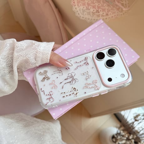 豹柄リボン iPhone17Pro/17ケース クリア iPhone16Pro/15ProMax/14ケース かわいい オシャレ[M6563]