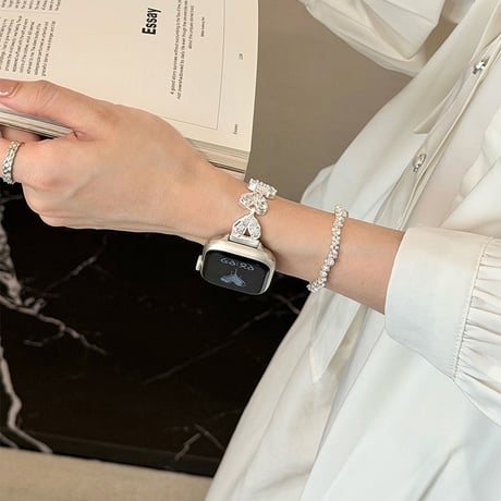 エレガント AppleWatchバンド ダイヤデコハート AppleWatchベルト Series 11/10/9/8 SE3/2  Ultra3/2/1 高級感高品質 贅沢[M6600]