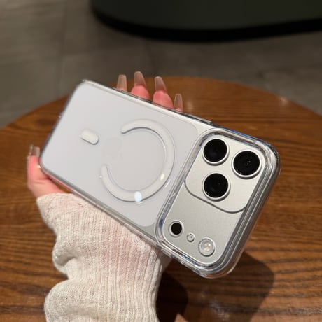 高透明クリア iPhone18ProMax/18Proケース MagSafe対応 カメラコントロール保護カバー iPhone17/16/15シリーズ 薄型軽量 [M6751]