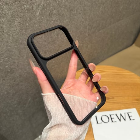高透明クリア iPhone18Pro/18ProMaxケース 着脱簡単 ソフトフレーム×ハードバック iPhone17/17proケース 黄ばみにくい [M6771]