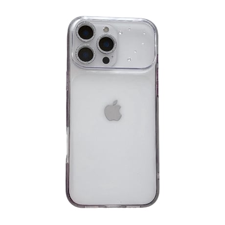 キラキララメサイド iPhone18Pro/18ProMaxケース 高透明 iPhone17/16proケース カメラレンズ保護 ダイヤデコ [M6743]