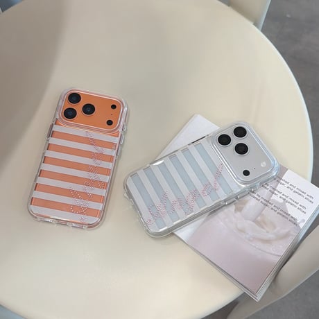 ダイヤAngel iPhone17Pro/17ケース 縞模様 iPhone16Pro/15Pro/14ケース シンプル シック 丈夫[M6575]