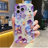 油絵花柄 iPhone17Pro/17ケース うねうね 美しい iPhone16Promax/15/14Proカバー 綺麗 丈夫[M6604]