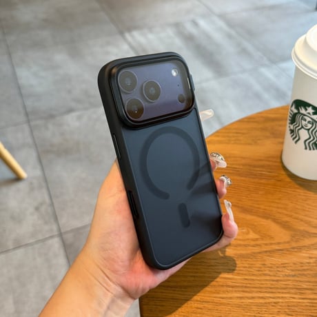 レンズ保護スタンド一体 iPhone18Pro/17ケース MagSafe対応 iPhone16Pro,Max/15ケース 指紋防止耐衝撃 高品質 [M6741]