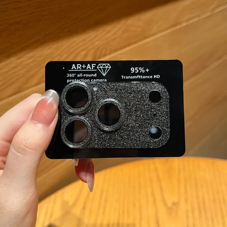 iPhone18Pro/18ProMax キラキラカメラ保護カバー iPhone17ProMax/17Pro ラメ入り レンズ保護フイルム  高品質 耐久性耐衝撃 [M6731]