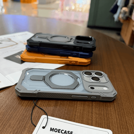 iPhone18ProMax/18Proケース 耐衝撃米軍MIL規格準拠  MagSafeリングスタンド 指紋防止 17Promax 17 カッコイイ[M6710]