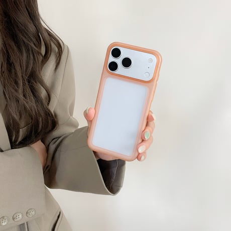 カラフルフレーム iPhone18pro/18proMaxケース マットクリア  iPhone17Pro/16/15シリーズ くすみカラー 着脱簡単[M6874]