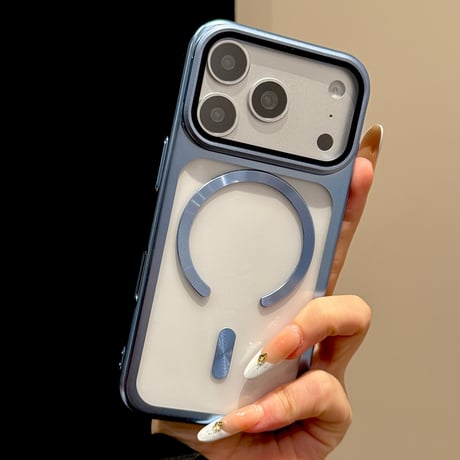 カメラカバースタンド一体 iPhone18Pro/17ProMaxケース MagSafe対応 iPhone17カバー 高透明黄ばまない メタル [M6048]