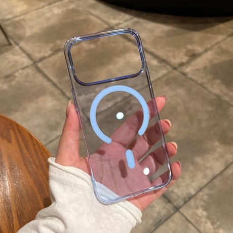 MagSafe対応 高透明 iPhone18Pro/18ProMaxケース カラーフレーム iPhone17/16proケース 薄型 軽量 精密設計[M6788]