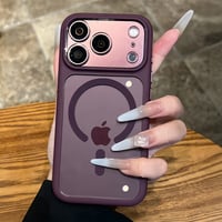 高透明MagSafe対応 iPhone18Pro/18ProMaxケース クリア 着脱簡単 ソフトフレーム×ハードバック  カメラボタン保護 [M6792]
