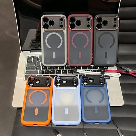 落下防止ストラップ iPhone18Pro/18ProMaxケース カメラ保護 耐衝撃 iPhone17Pro/16ケース MagSafe対応 マット[M6721]