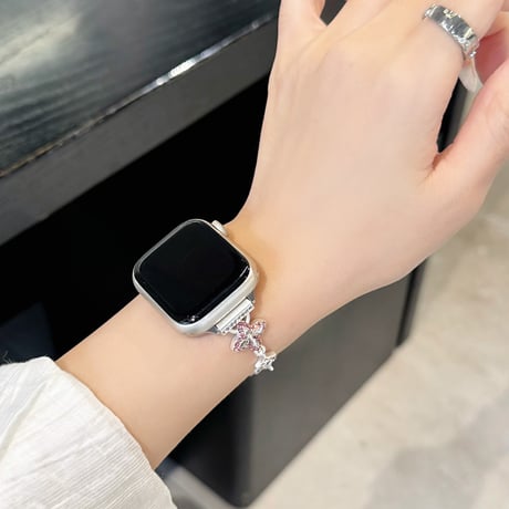 エレガント AppleWatchバンド ダイヤデコ アップルウォッチバンド Series11/10/9 8 7 6 5 4  3 2 SE3 SE2 Ultra3 高級感[M6695]