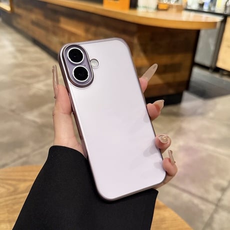 ラベンダー/ミストブルー/セージ iPhone17ケース マット仕上げ 極薄 軽量 メタリック すりガラス調 耐衝撃 [M6730]