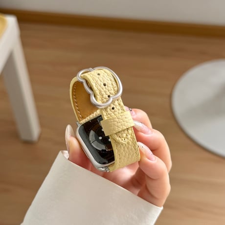 メタル熊ちゃん留め具  AppleWatchバンド レザー製 AppleWatchベルト Series 11/10/9/8 SE3/2  Ultra3/2/1 高級感高品質[M6637]