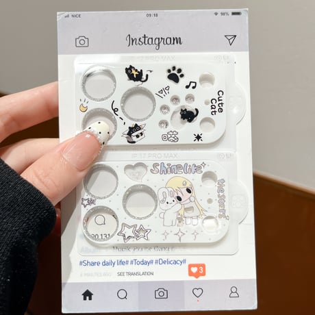 可愛い動物柄 カメラ保護カバー  iPhone18Pro/18promax iPhone17pro/17ProMax ガラスレンズフィルム  傷から保護  [M6631]