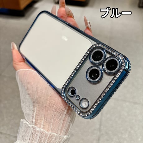 【iPhone18Pro対応】ジュエリーデコ iPhone17/16Pro/14/15proケース  キラキラ オシャレ綺麗アイフォン13/12proカバー  カメラレンズフィルム付き [M1537]