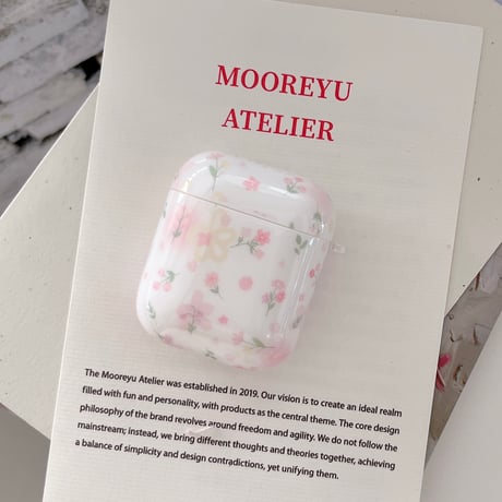 草花柄 Airpods Pro3ケース 花キーホルダー Airpods 4/3カバーケース AirpodsPro2/1  かわいい モテアイテム [M6578]