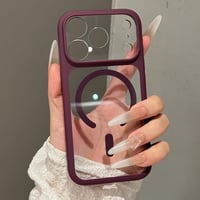 高透明MagSafe対応 iPhone18Pro/18ProMaxケース クリア 着脱簡単 ソフトフレーム×ハードバック  カメラボタン保護 [M6792]