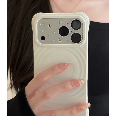 ハート/星ビジュー iPhone18Pro/18ProMax カメラ保護カバー iPhone17ProMax iPhone17Pro キラキラ かわいい おしゃれ[M6892]