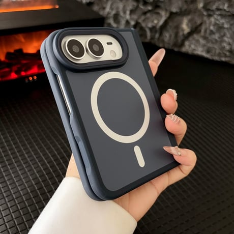 iPhone Duo専用ケース フルカバーケース お得な4点セット Magsafe対応 耐衝撃 ヒンジ保護 マット加工  強化ガラスフィルム付 耐衝撃 高品質[M6827]