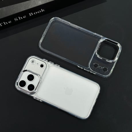 クリア iPhone18Pro/18ProMaxケース 高透明感 iPhone17/15Pro/14Promaxカバー シンプル風 軽量[M6675]