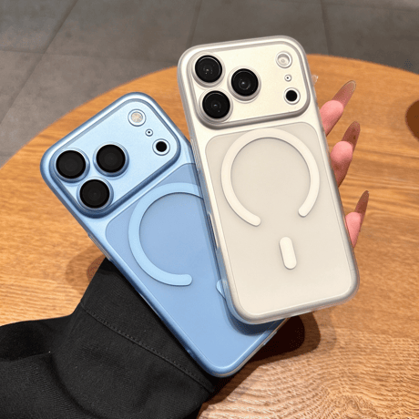 MagSafe対応 マット iPhone18Pro/18ProMaxケース カメラ保護 半透明 iPhone17Pro/16ケース 着脱簡単[M6734]