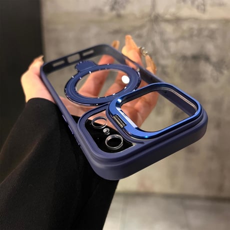 高機能高級感 iPhone18pro/17promaxケース MagSafeリングスタンドiphone16/15promax/14proカバー 耐衝撃 黄ばまない[M4058]