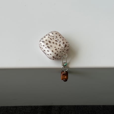 Airpods 5 対応ケース アニマル柄 Airpodspro3/2/カバー Airpods4/3 ハンドストラップ・コーヒーカップチャーム付き[M6775]