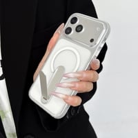 便利スタンド付 iPhone17Pro/16ProMaxケース MagSafe対応 iPhone15Pro/14ケース 耐衝撃加工 黄ばまない [M6585]