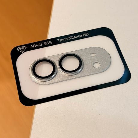 iPhone duo 専用 カメラレンズカバー ガラスフィルム 一体型 アルミ合金＋強化ガラス  傷防止 衝撃吸収 カメラ保護フィルム [M6833]